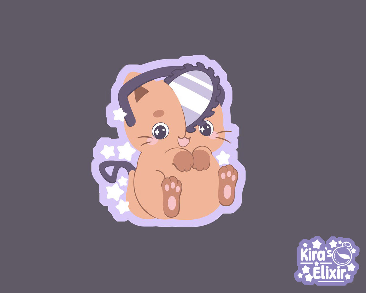 Chainsaw Kitty - vinyl sticker