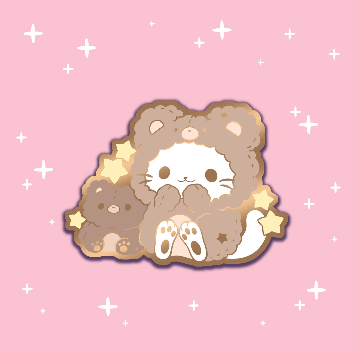 Bear Dressup - hard enamel pin