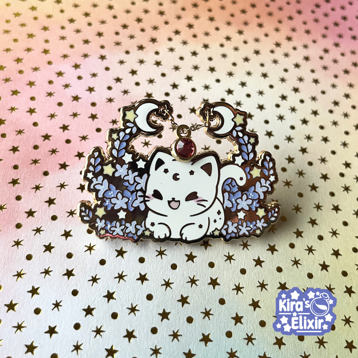Cancer Kitty - hard enamel pin