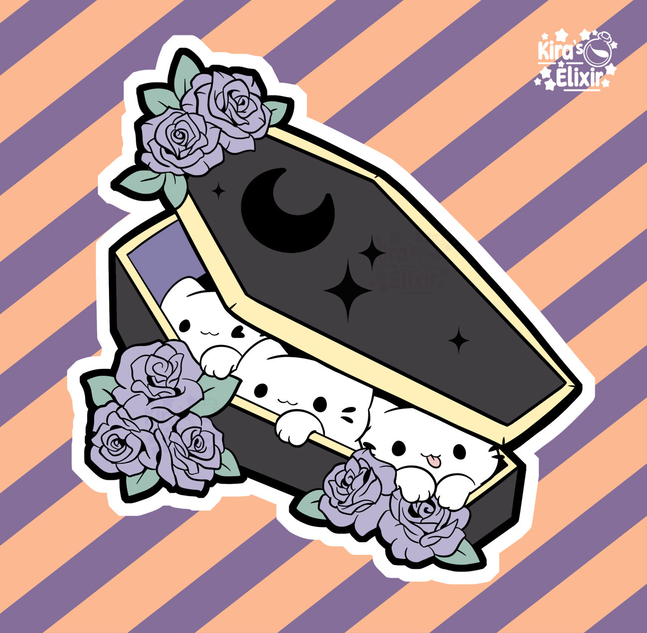 Coffin Kitties - vinyl sticker