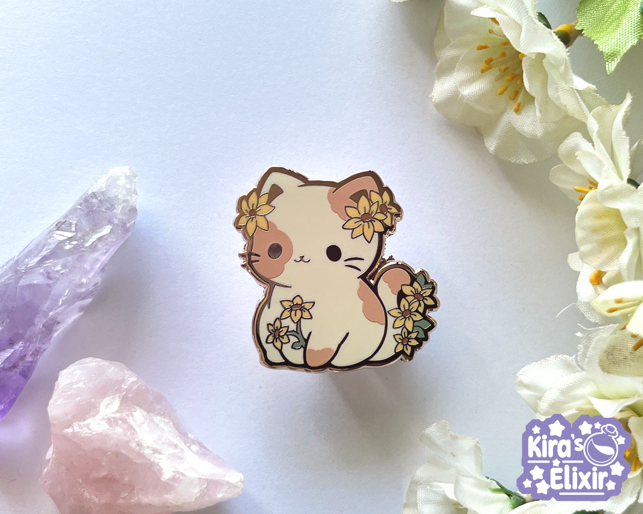 Daisy Kitty - hard enamel pin