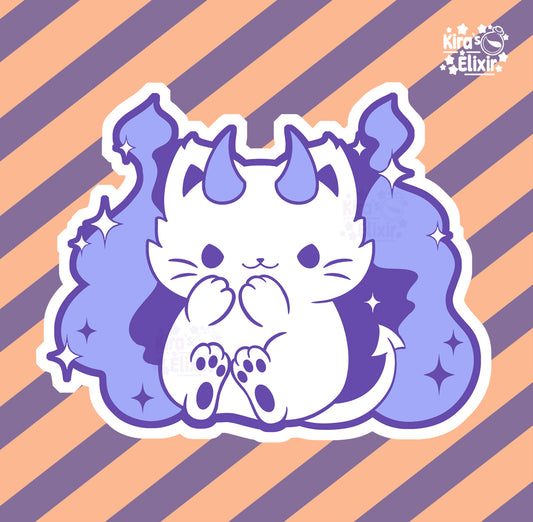Devil Kitty - vinyl sticker