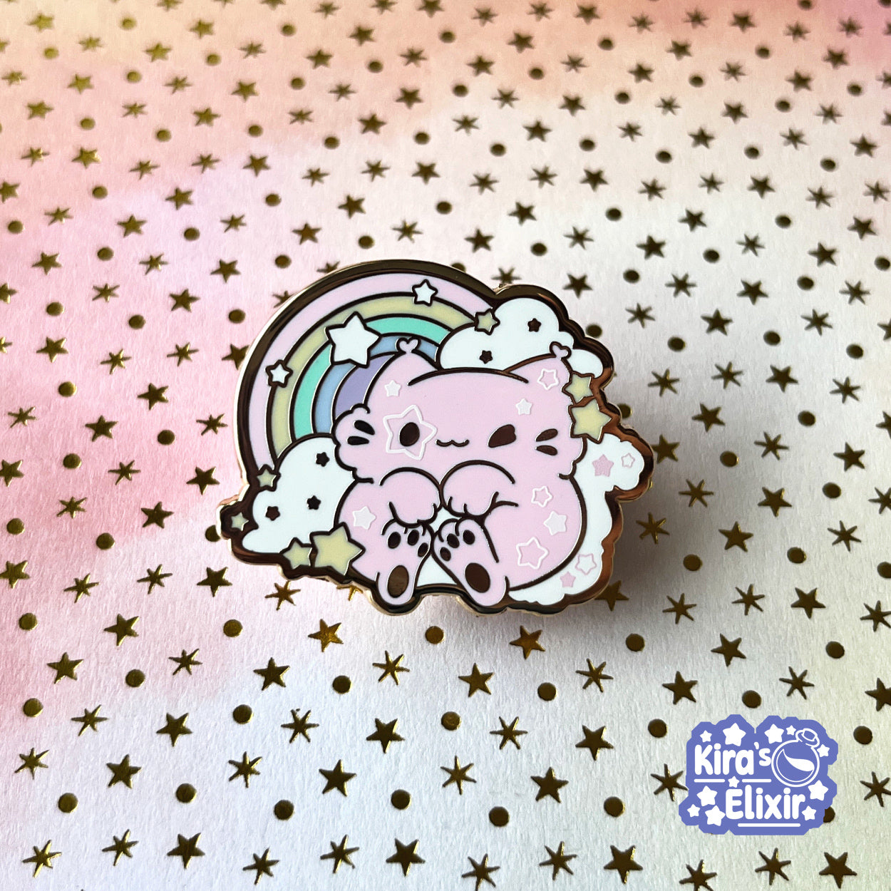 Rainbow Elemental - hard enamel pin
