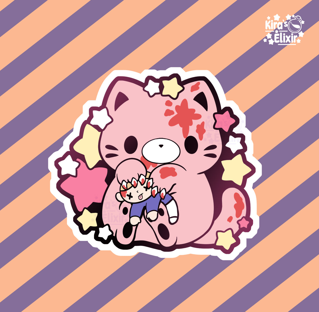 Gloomy Kitty - vinyl sticker