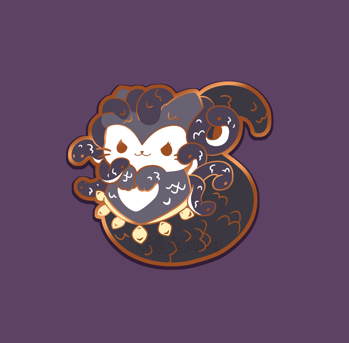 Gorgon - hard enamel pin