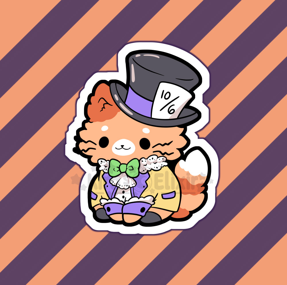 Hatter Kitty - vinyl sticker