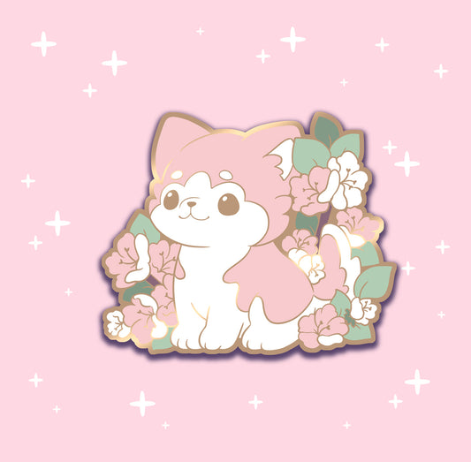 Sakura Huskey - hard enamel pin