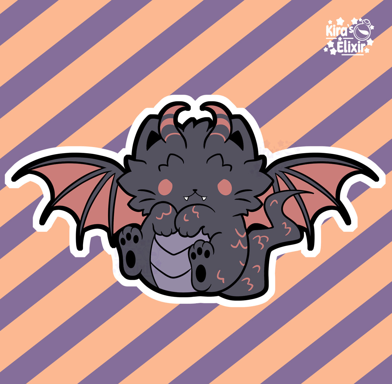 Jabberwock Kitty - vinyl sticker