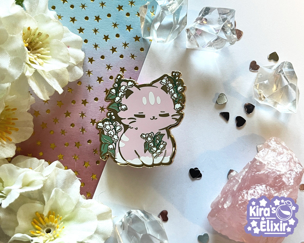 Lily of the Valley - hard enamel pin