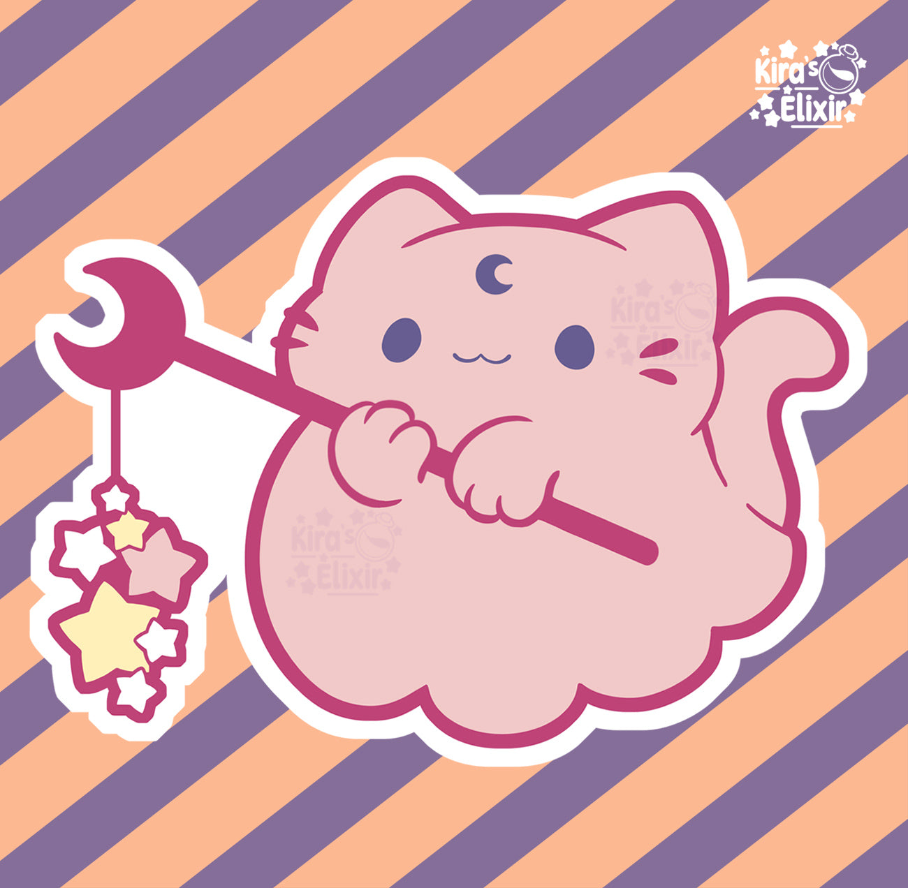 Little Ghost Kitty - vinyl sticker