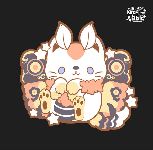 Moth Kitty - hard enamel pin