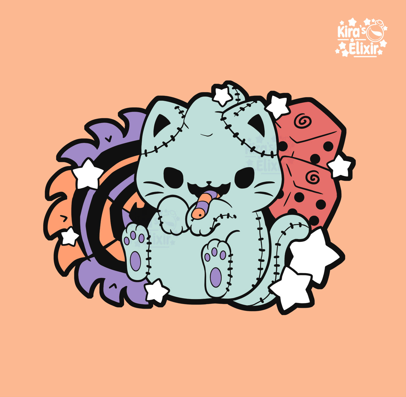 Oogie Kitty - hard enamel pin