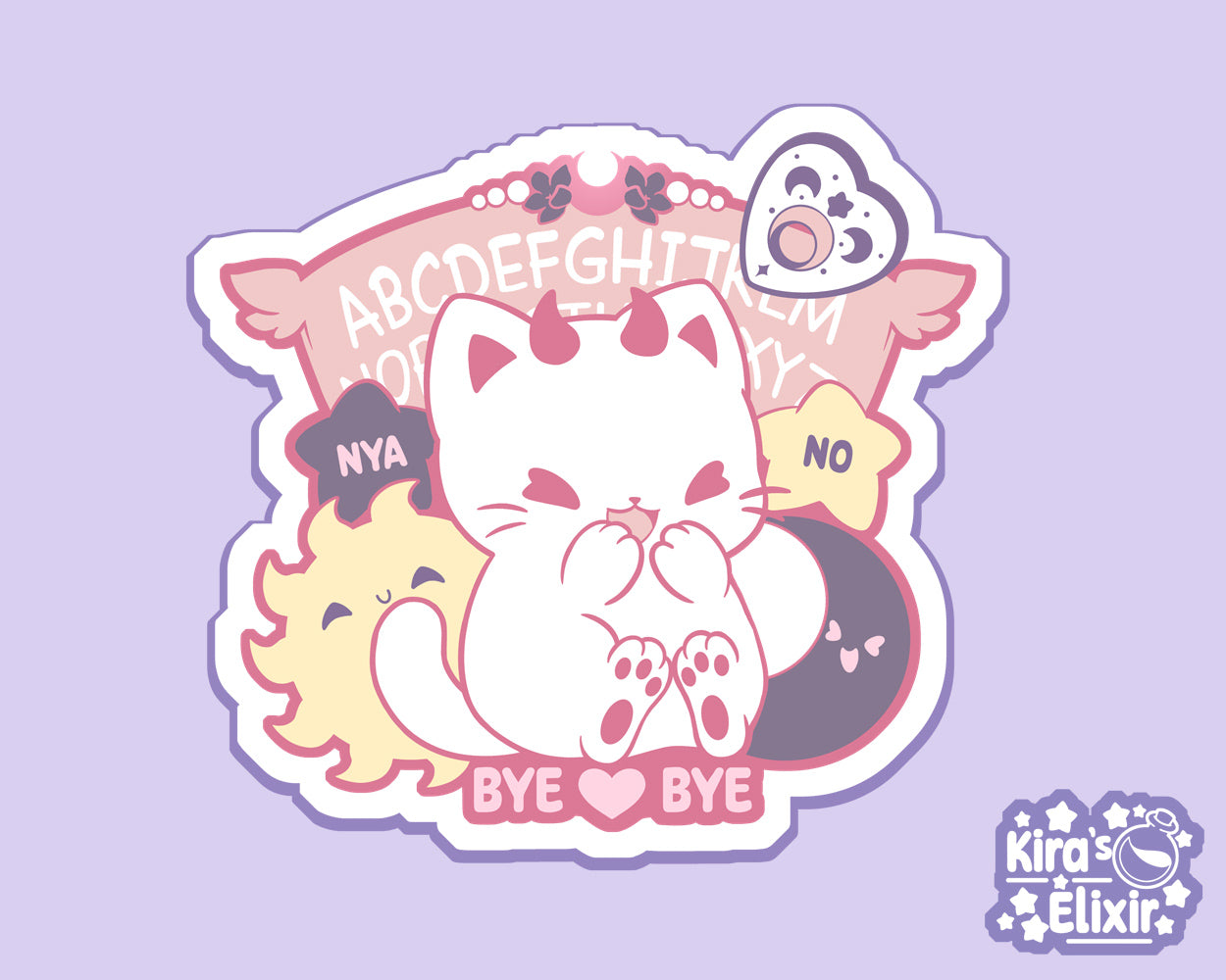 Ouija Kitty - vinyl sticker