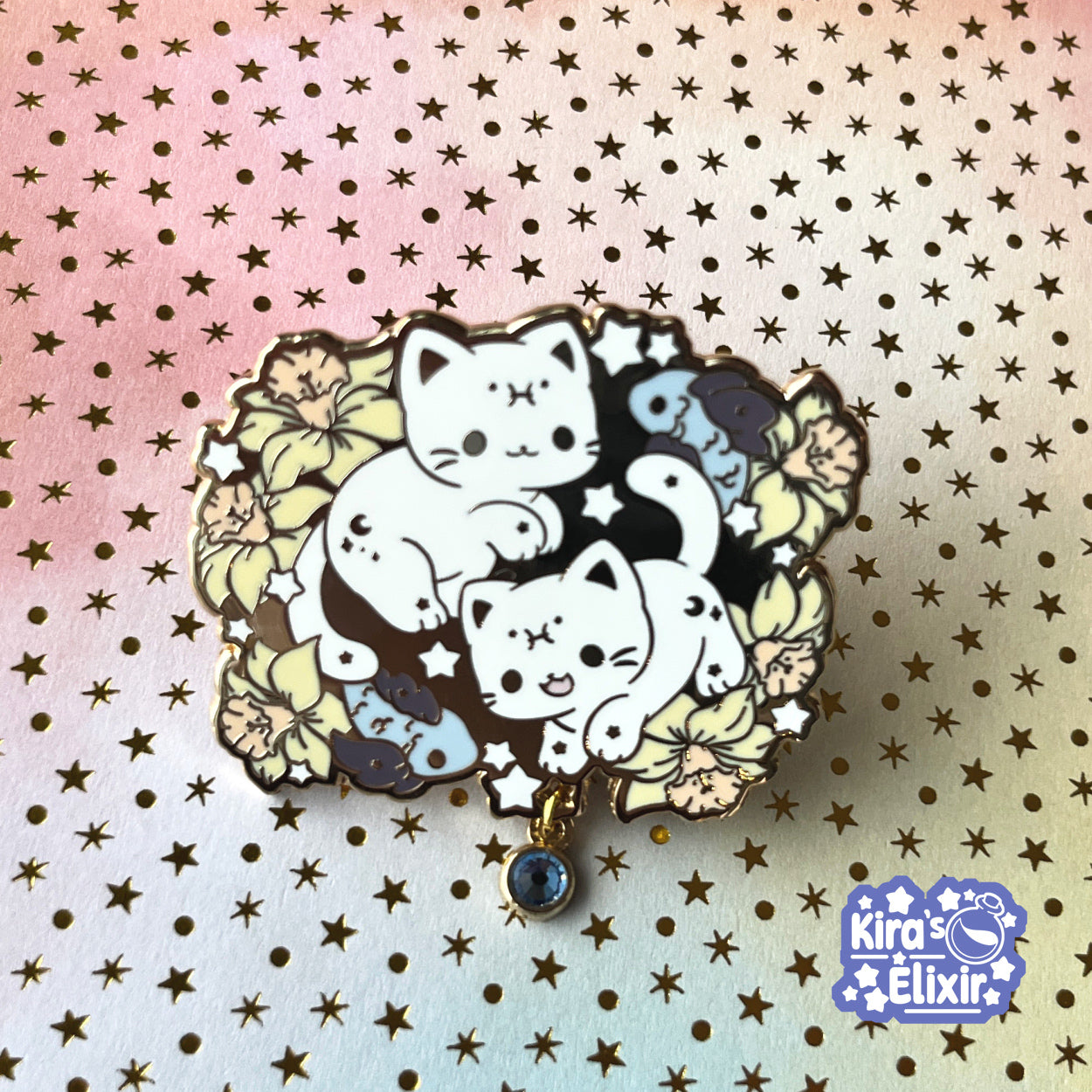 Pisces Kitty - hard enamel pin