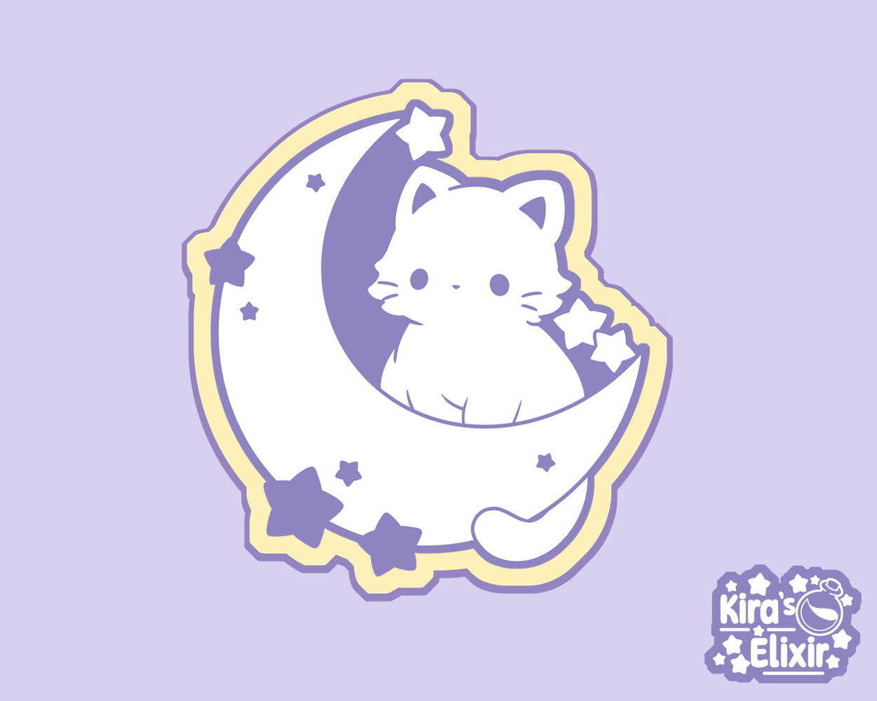 Purplemoon - vinyl sticker