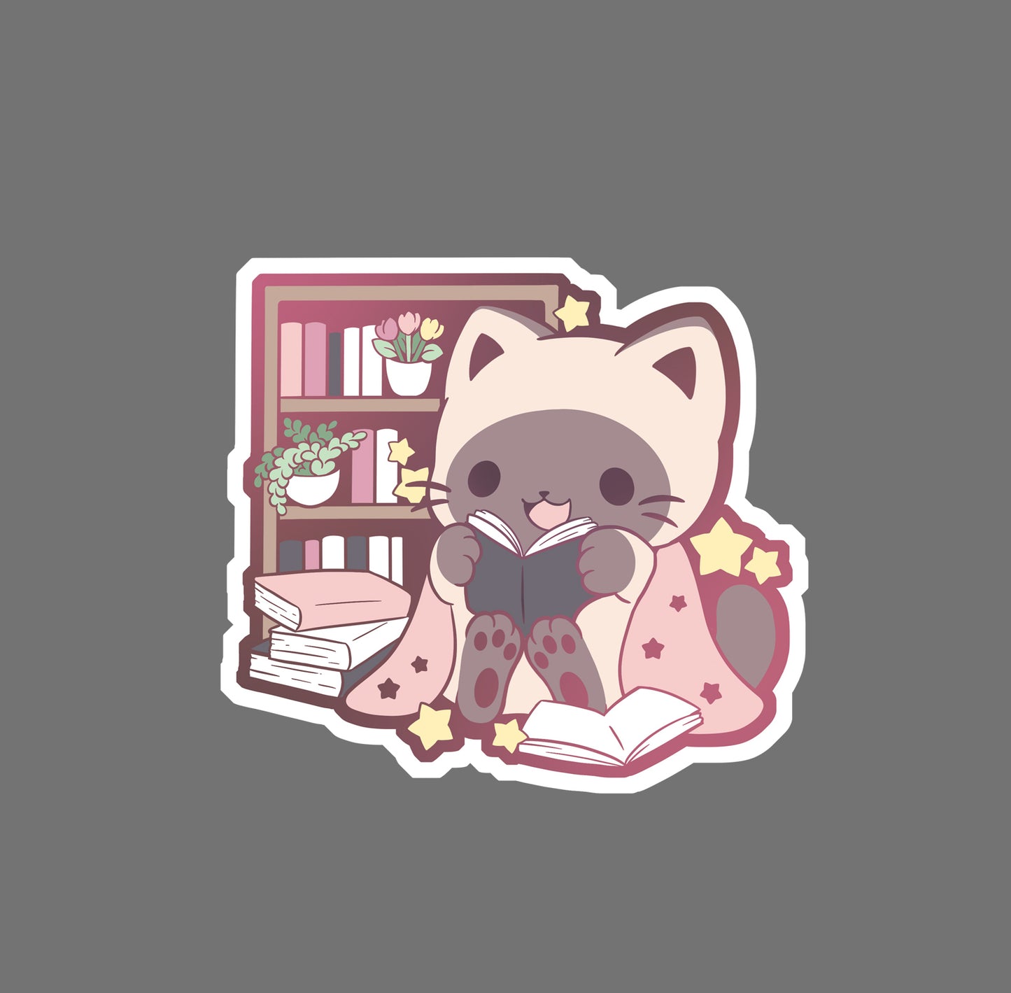 Reading Time - vinyl sticker
