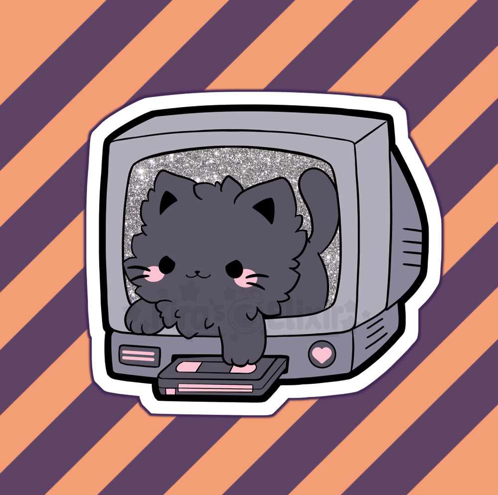 Ringu Kitty - vinyl sticker