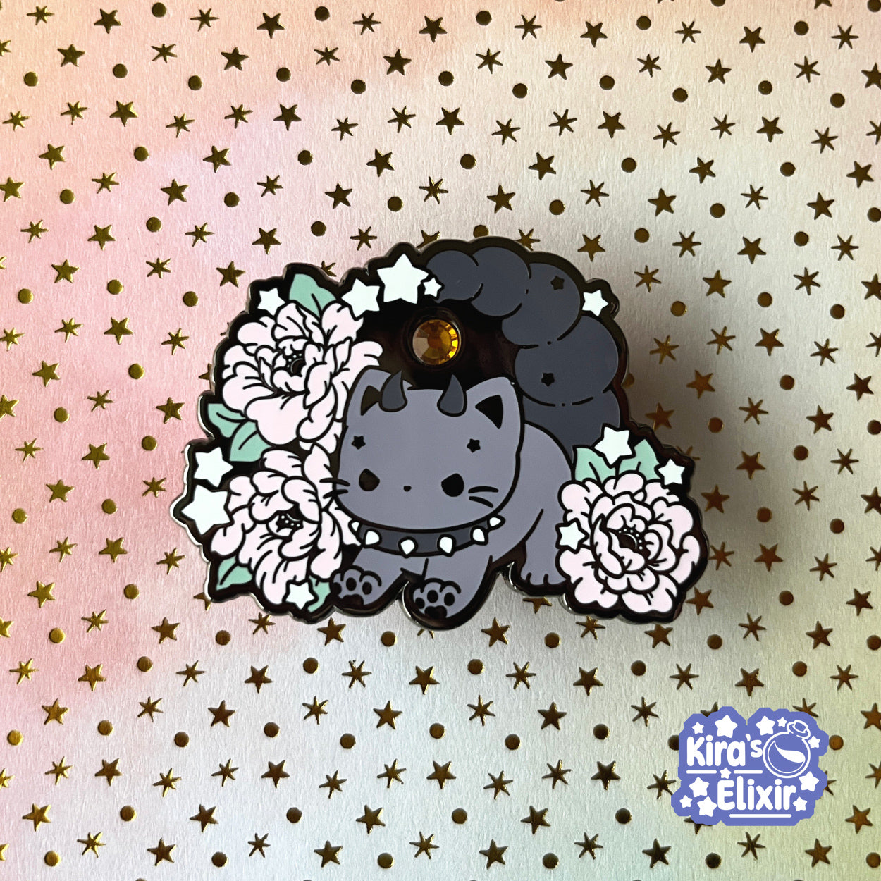 Scorpio Kitty - hard enamel pin