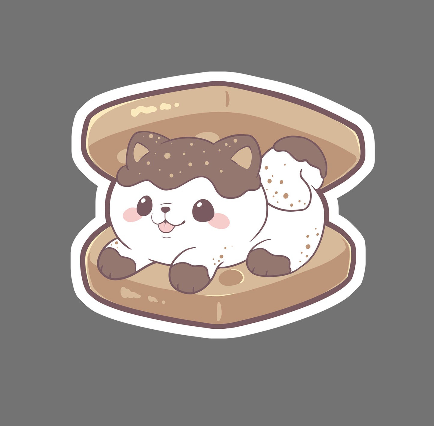 S'mores Samoyed - vinyl sticker