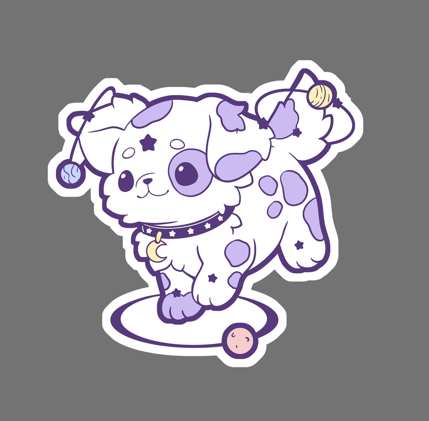 Cosmic Dalmatian - vinyl sticker
