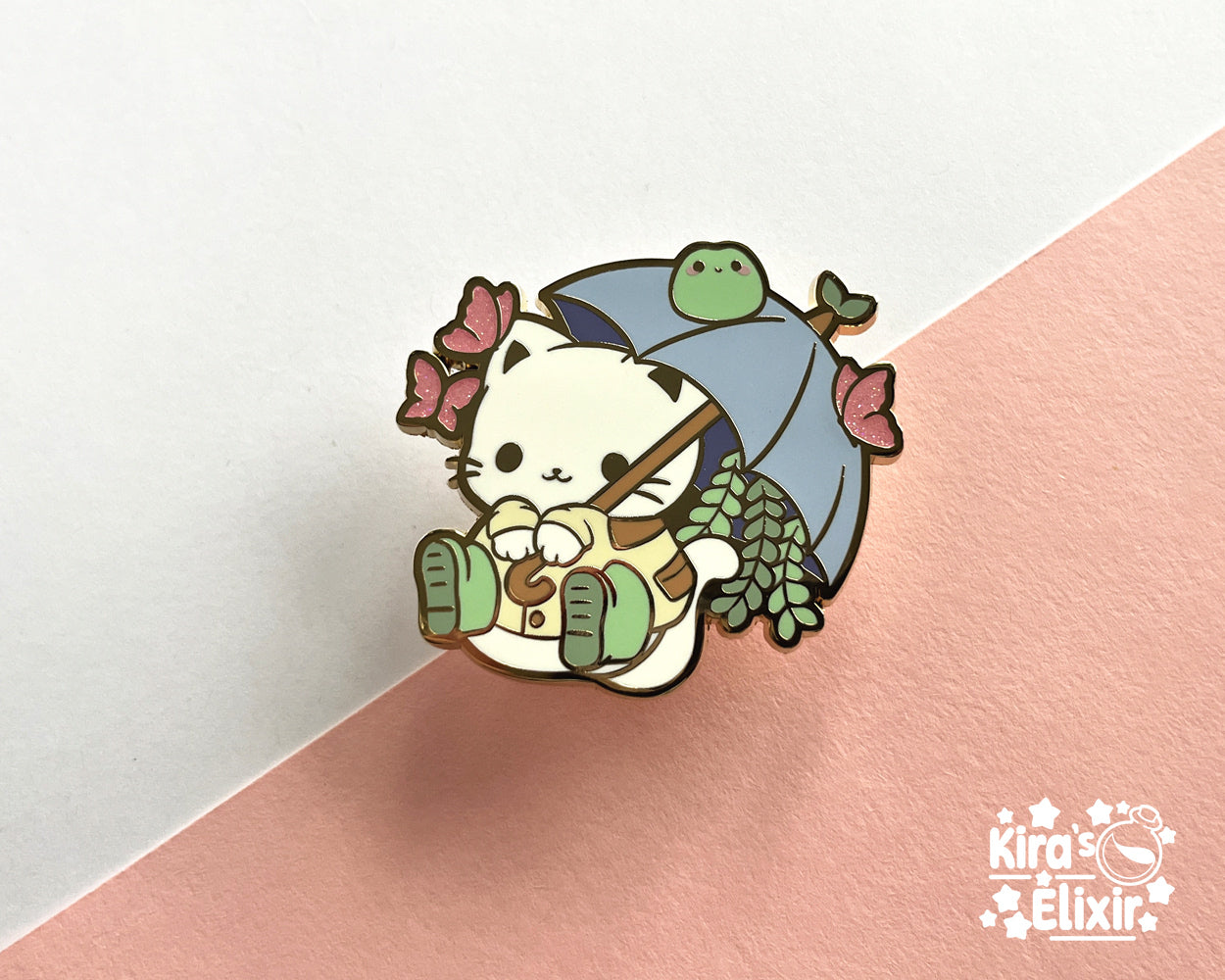 Spring Kitty - hard enamel pin