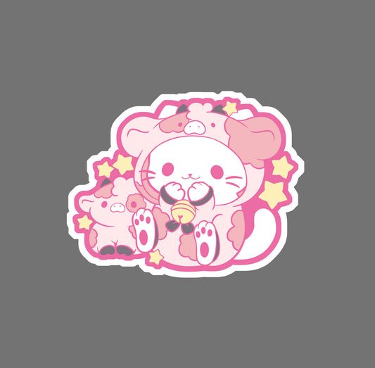 Cow Dressup - vinyl sticker