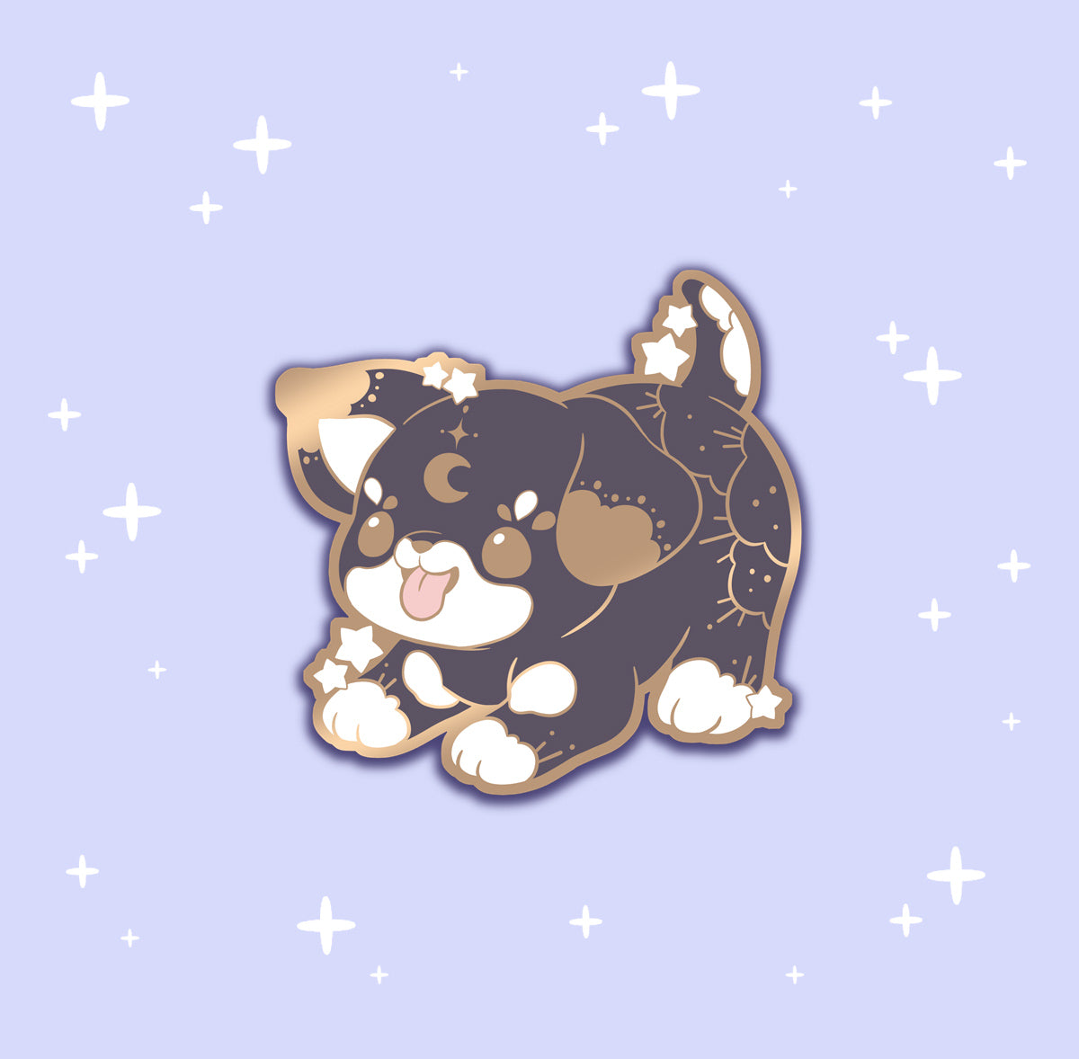 Tarot Rottweiler - hard enamel pin