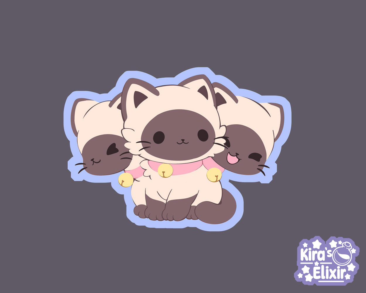 Purrberus Kitty - vinyl sticker