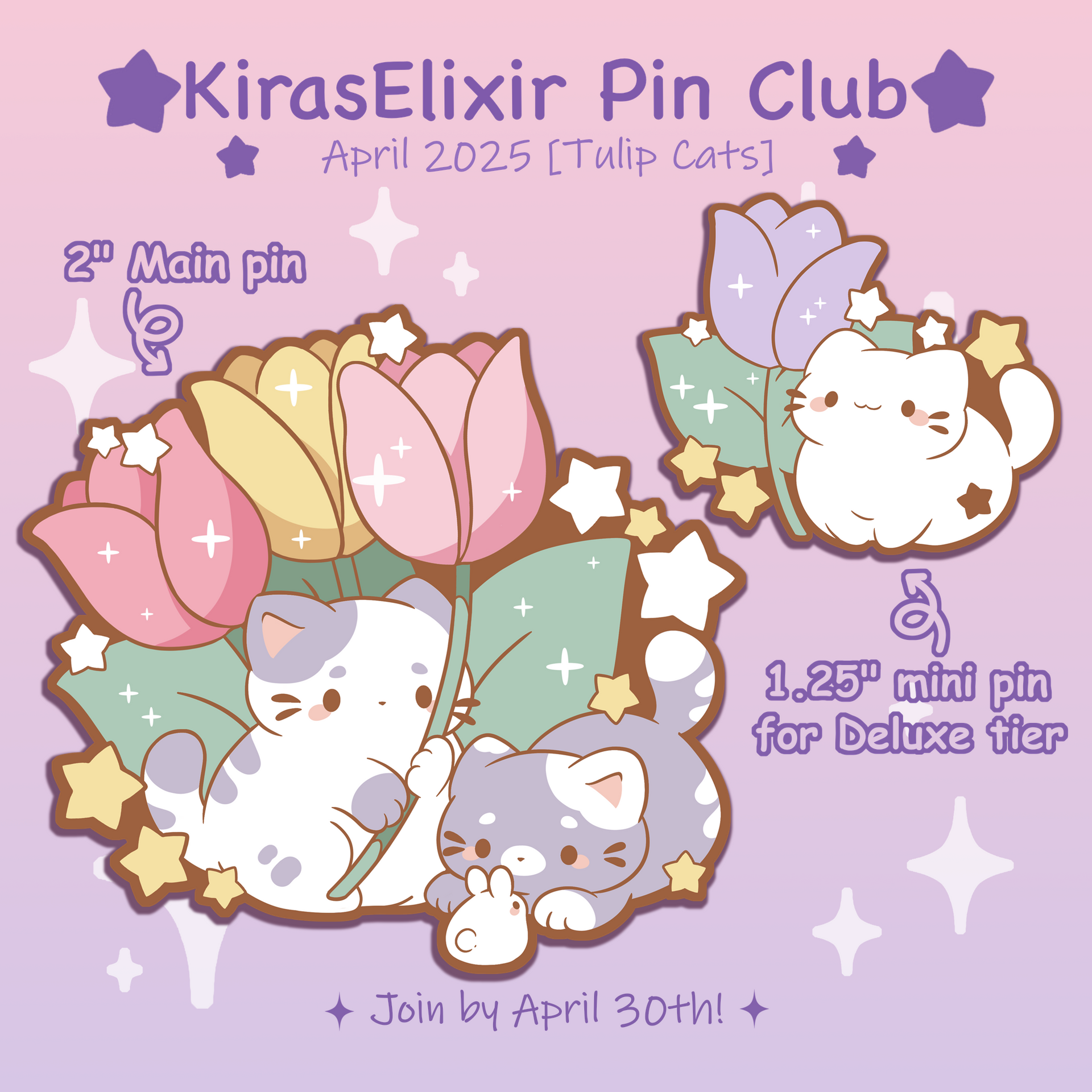 Tulip Cats - April 2025 Pin Club – KirasElixir