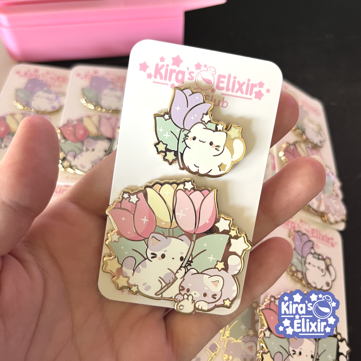 Tulip Cats - April 2025 Pin Club