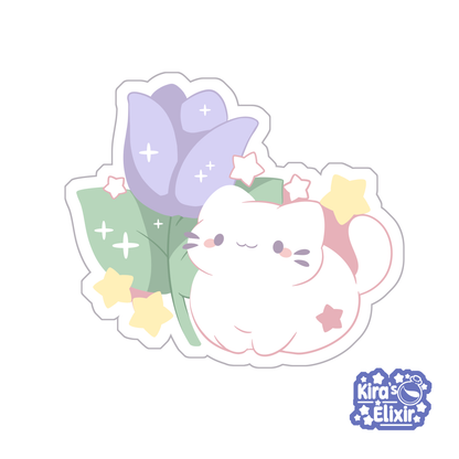 Tulip Cats - April 2025 Sticker