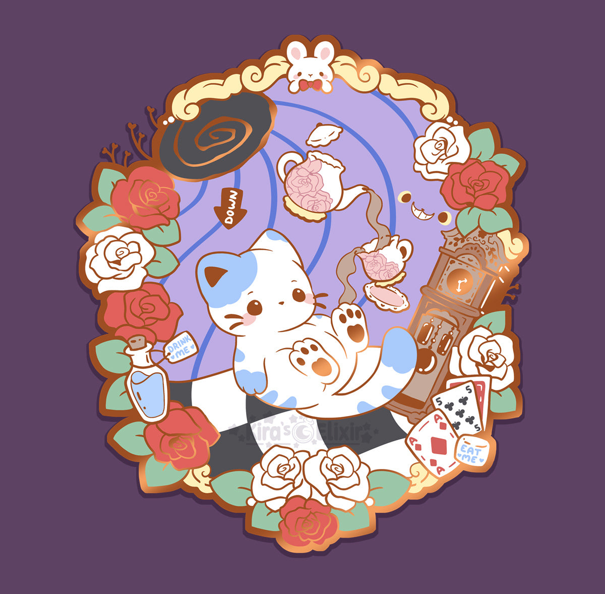Alice Kitty - hard enamel pin