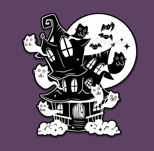 Haunted Manor - hard enamel pin
