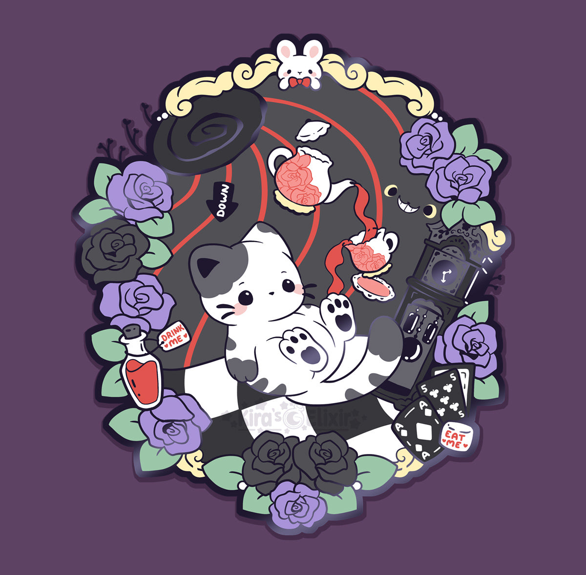 Alice Kitty - hard enamel pin