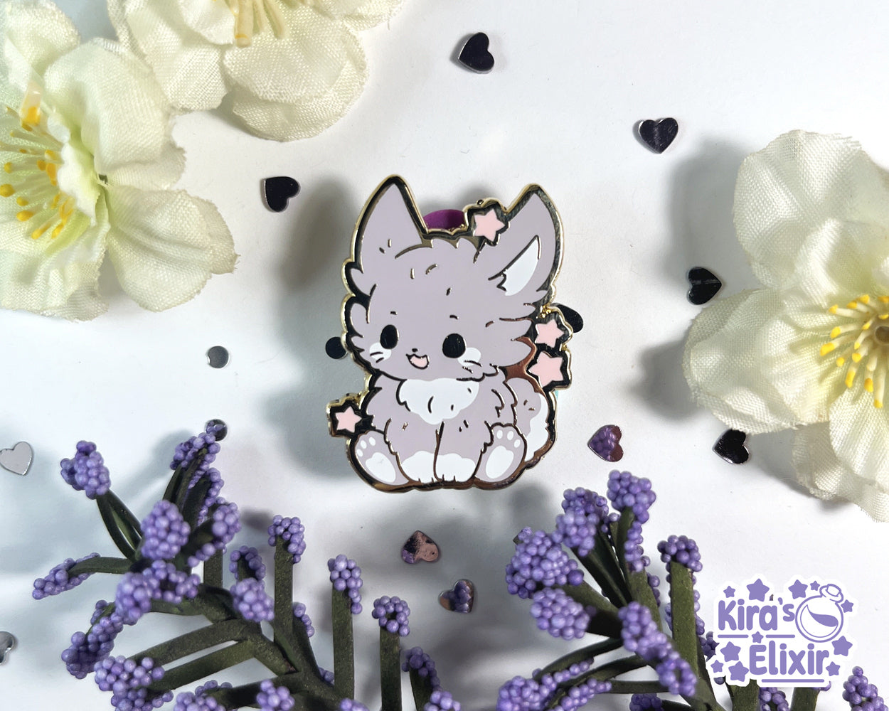 Dust Bunny - enamel pin