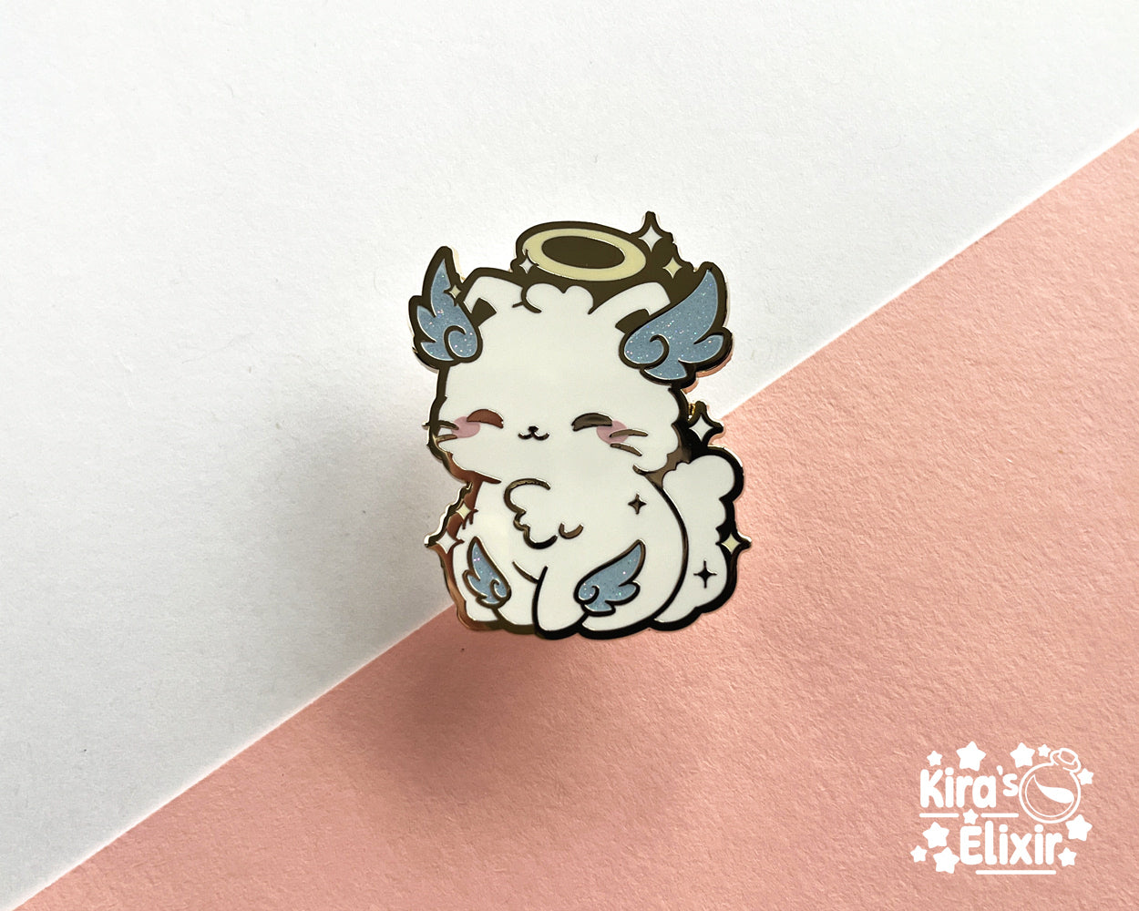 Angel Kitty - hard enamel pin