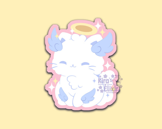 Angel Kitty - vinyl sticker