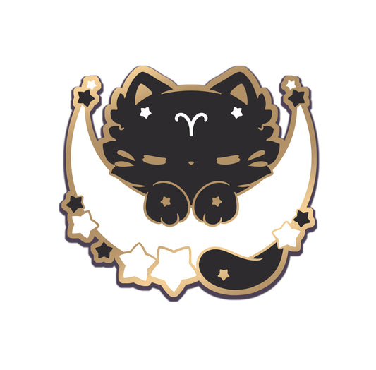 PREORDER: Astrology Kitty Trove Mini Enamel Pins