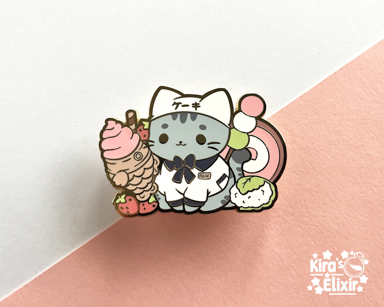 Baker Kitty - hard enamel pin