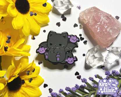 Bat Kitty - hard enamel pin