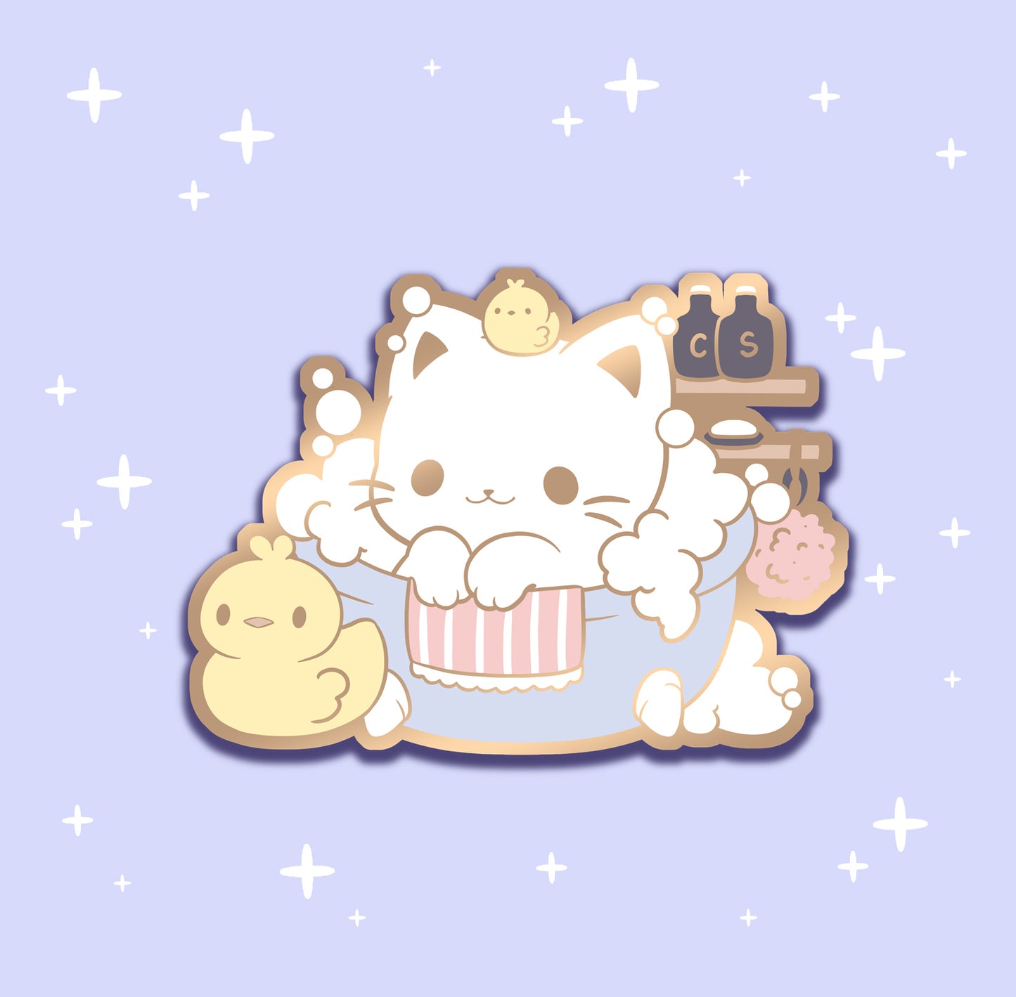 Bath Time - hard enamel pin