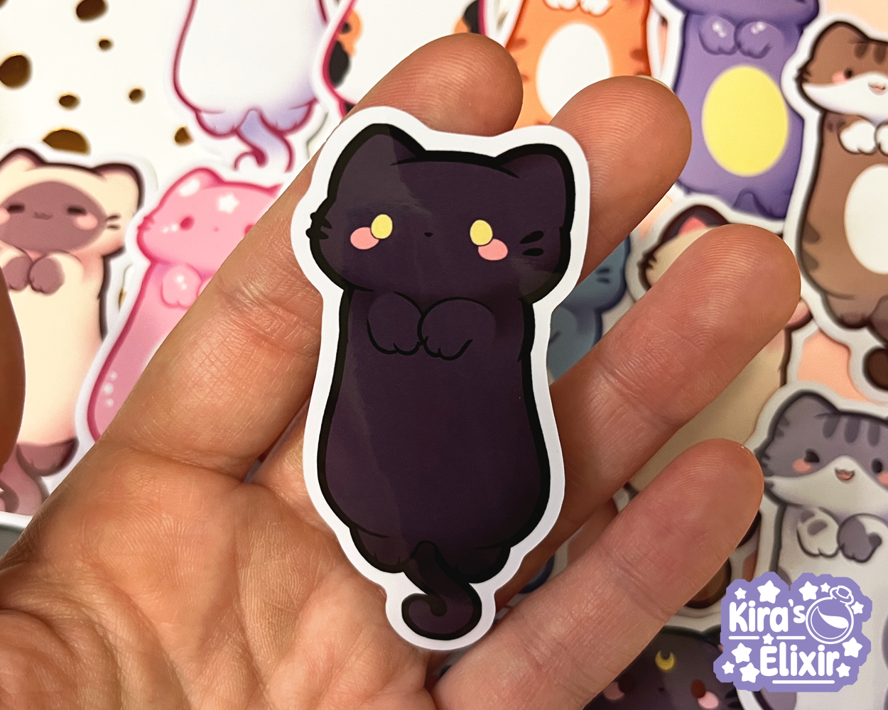 Long Kitties - vinyl stickers