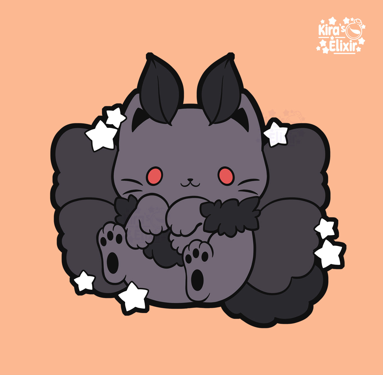 Moth Kitty - hard enamel pin