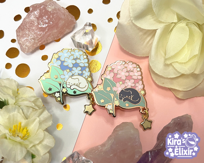 Sleepy Blossoms - hard enamel pin