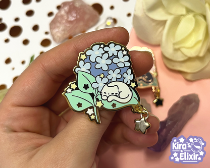 Sleepy Blossoms - hard enamel pin