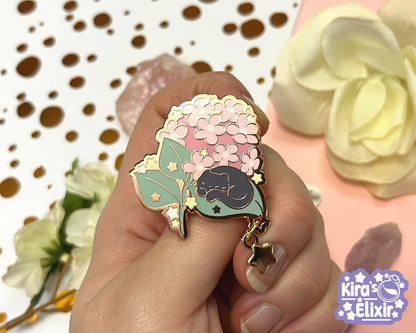 Sleepy Blossoms - hard enamel pin