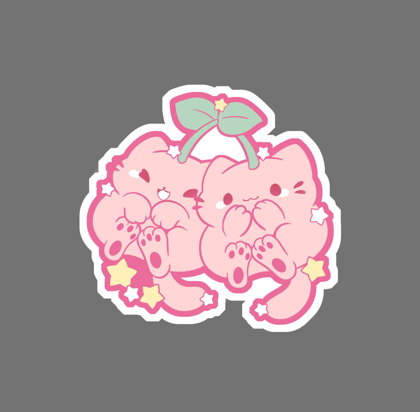 Cherry Cats - vinyl sticker