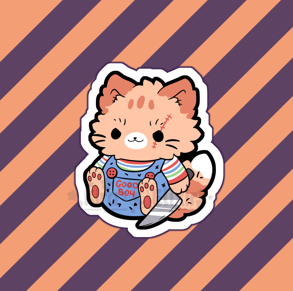 Chucky Kitty - vinyl sticker
