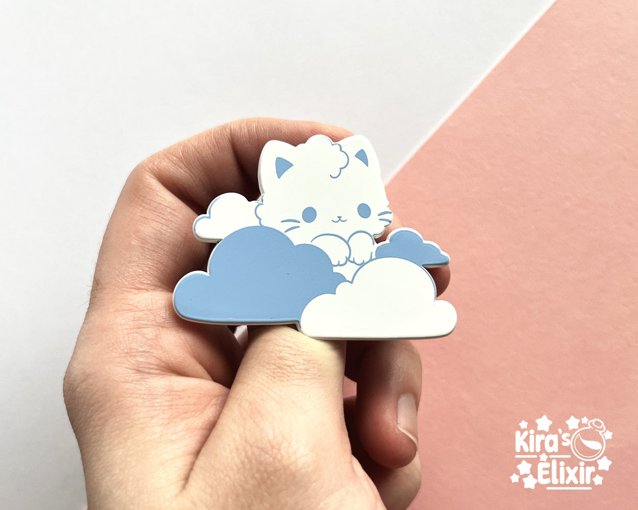 Cloud Kitty - hard enamel pin