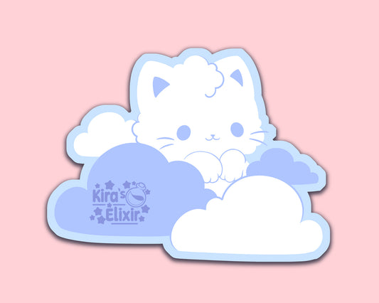 Cloud Kitty - vinyl sticker